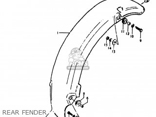 REAR FENDER - TS100 1978 (C) USA (E03)