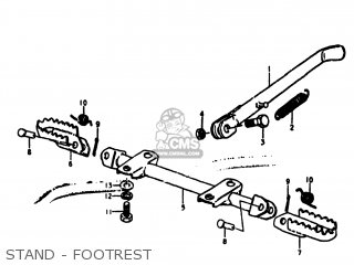 STAND - FOOTREST - TS100 1978 (C) USA (E03)