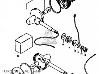 TURN SIGNAL LAMP - TS100 1978 (C) USA (E03)
