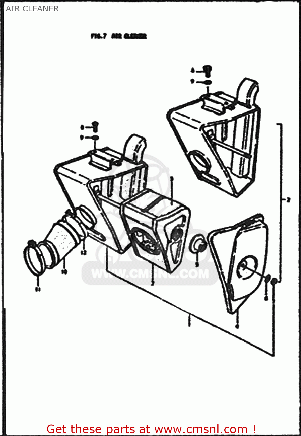 AIR CLEANER TS100 1979 (N) USA (E03)