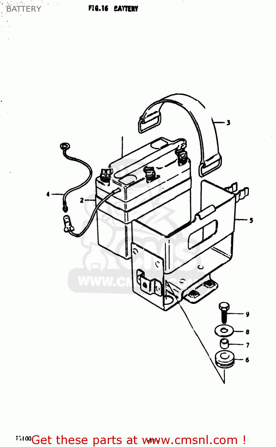 BATTERY TS100 1979 (N) USA (E03)