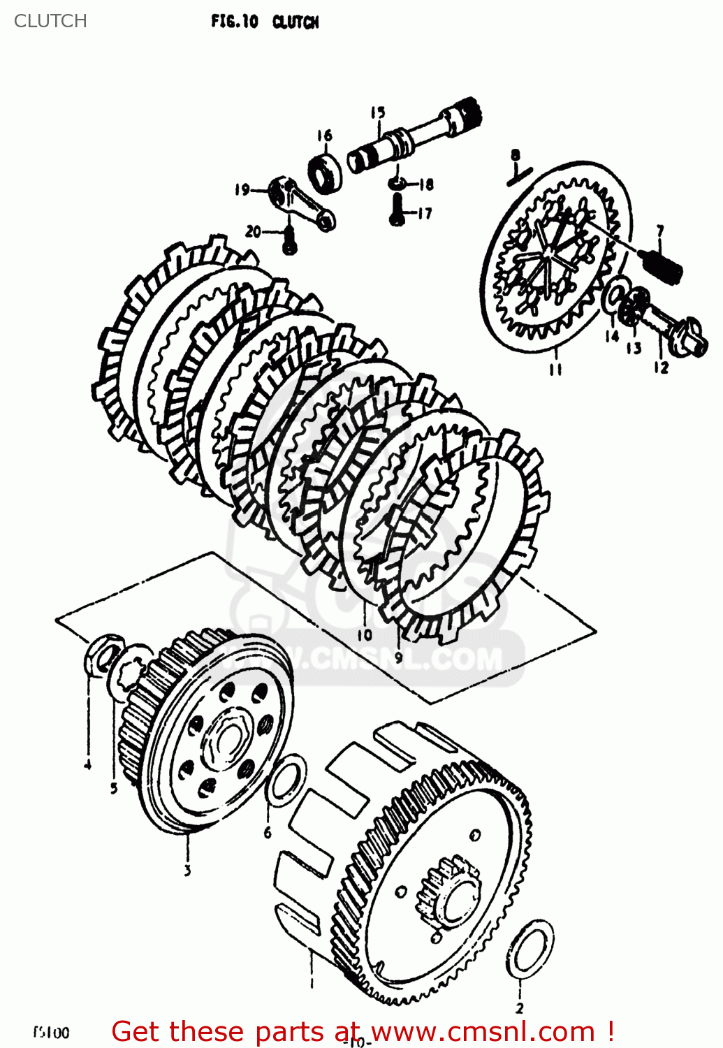 CLUTCH TS100 1979 (N) USA (E03)
