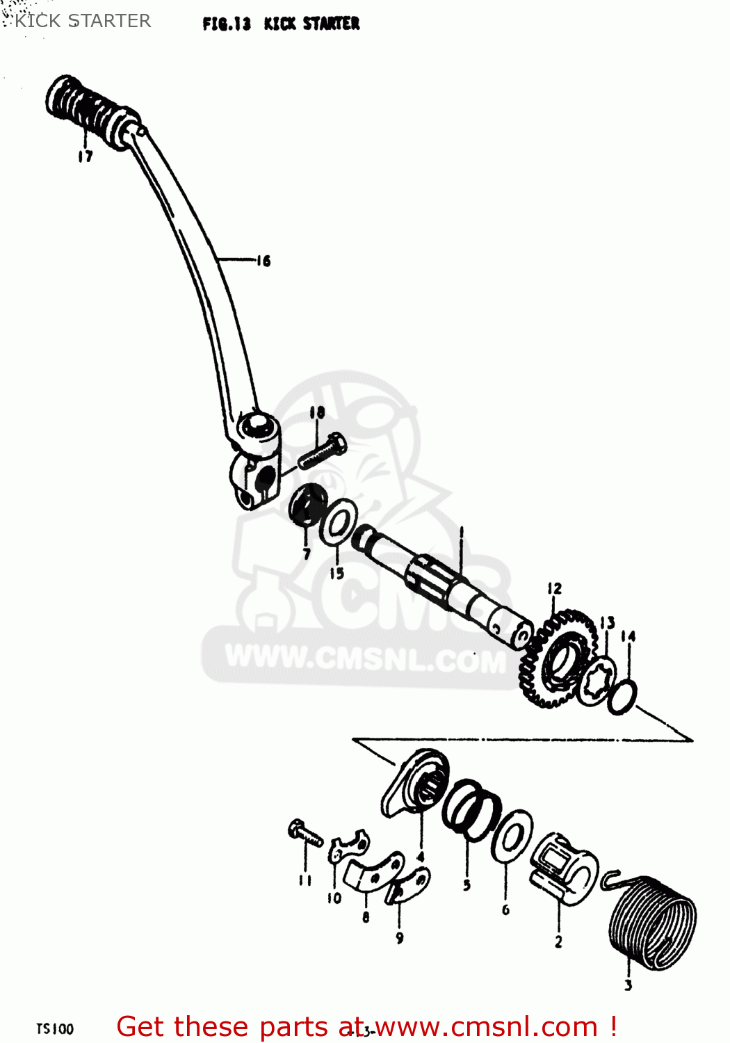KICK STARTER TS100 1979 (N) USA (E03)