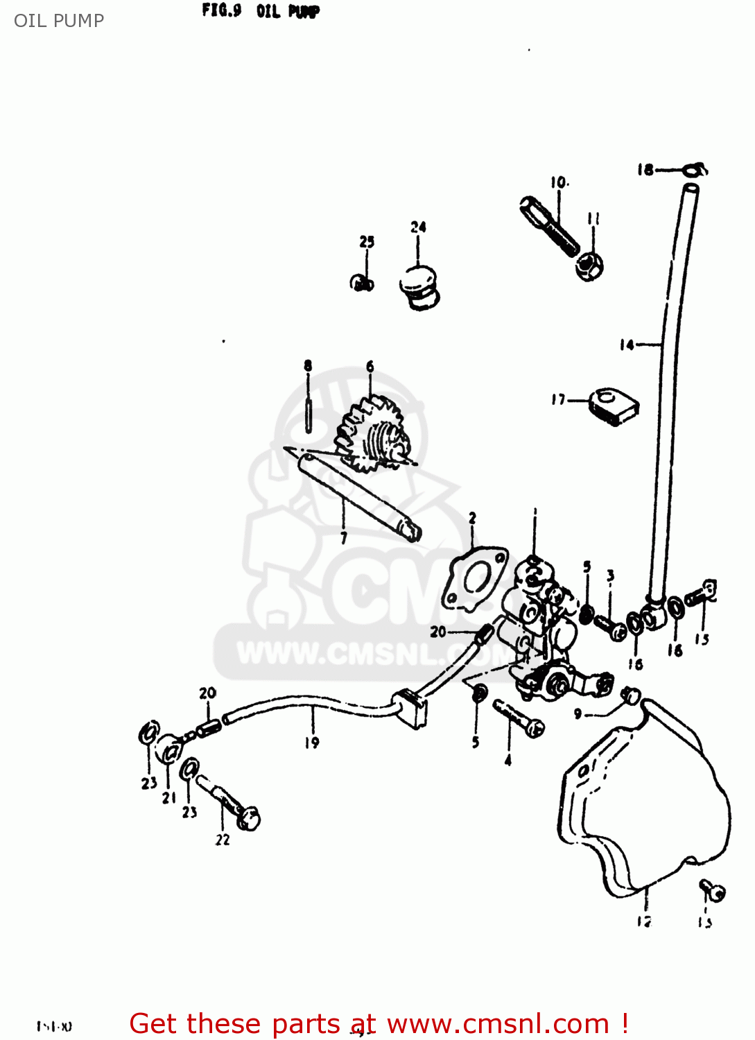 OIL PUMP TS100 1979 (N) USA (E03)