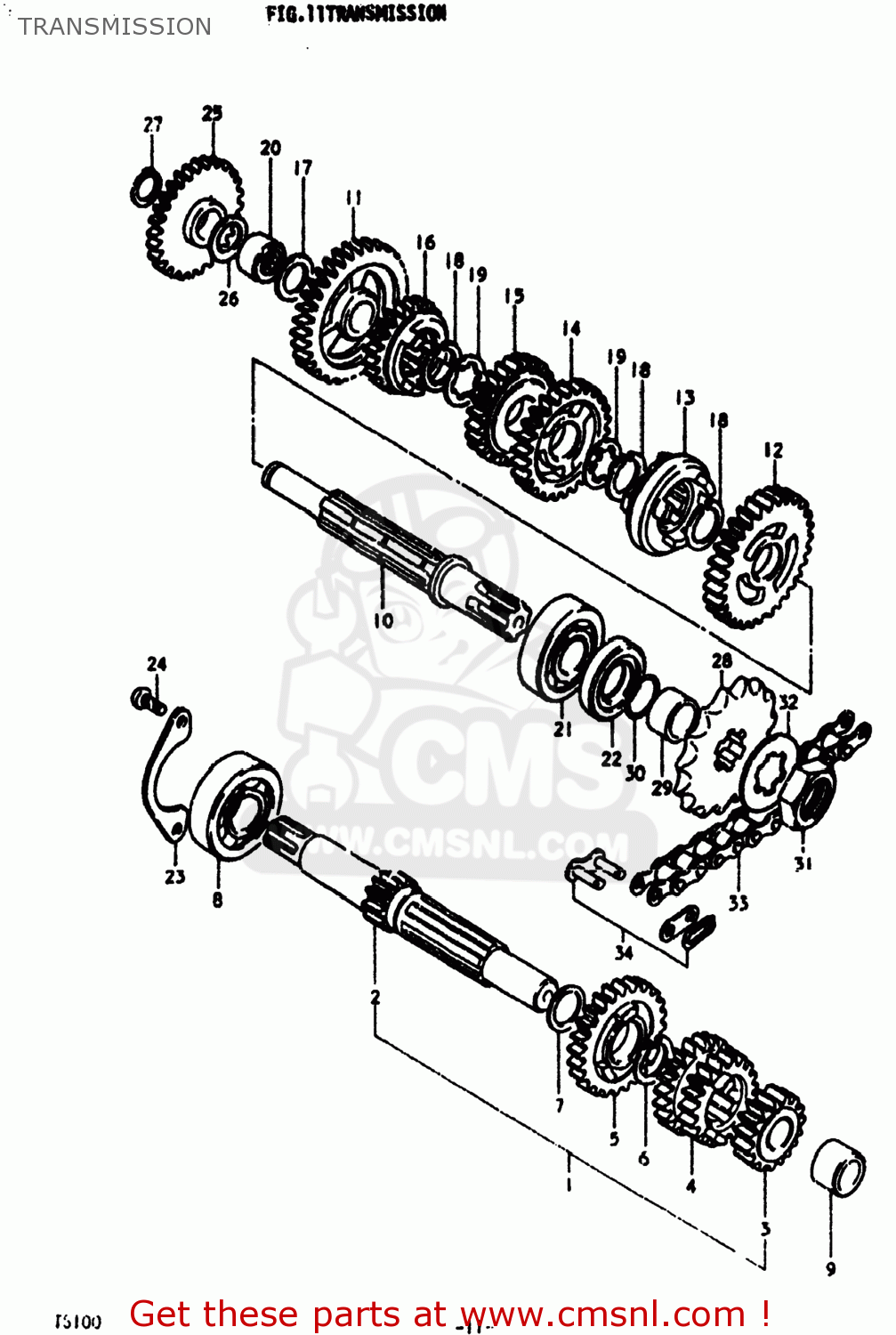 TRANSMISSION TS100 1979 (N) USA (E03)
