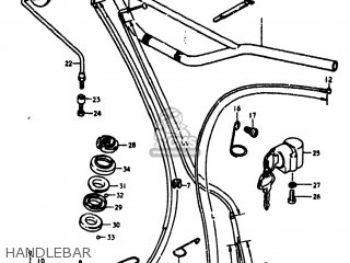 HANDLEBAR - TS100 1979 (N) USA (E03)