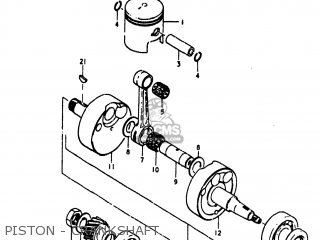 PISTON - CRANKSHAFT - TS100 1979 (N) USA (E03)