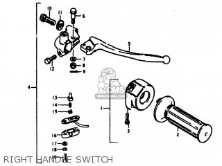 RIGHT HANDLE SWITCH - TS100 1979 (N) USA (E03)