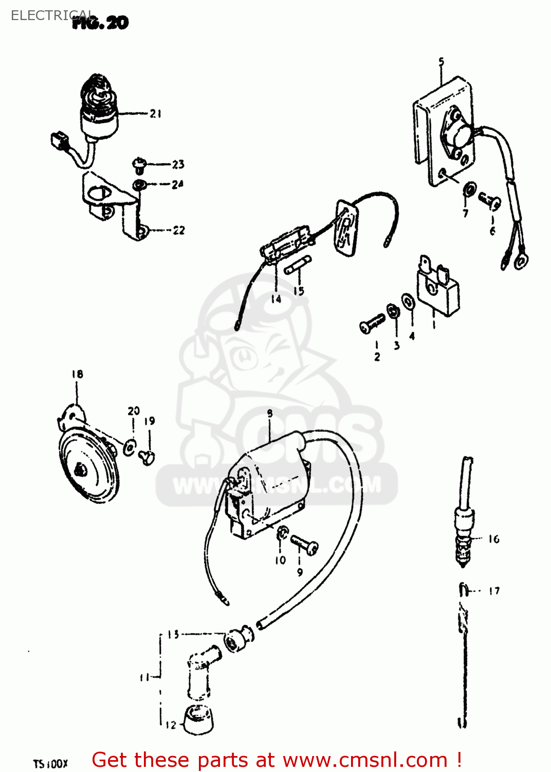 ELECTRICAL TS100 1980 (T) USA (E03)