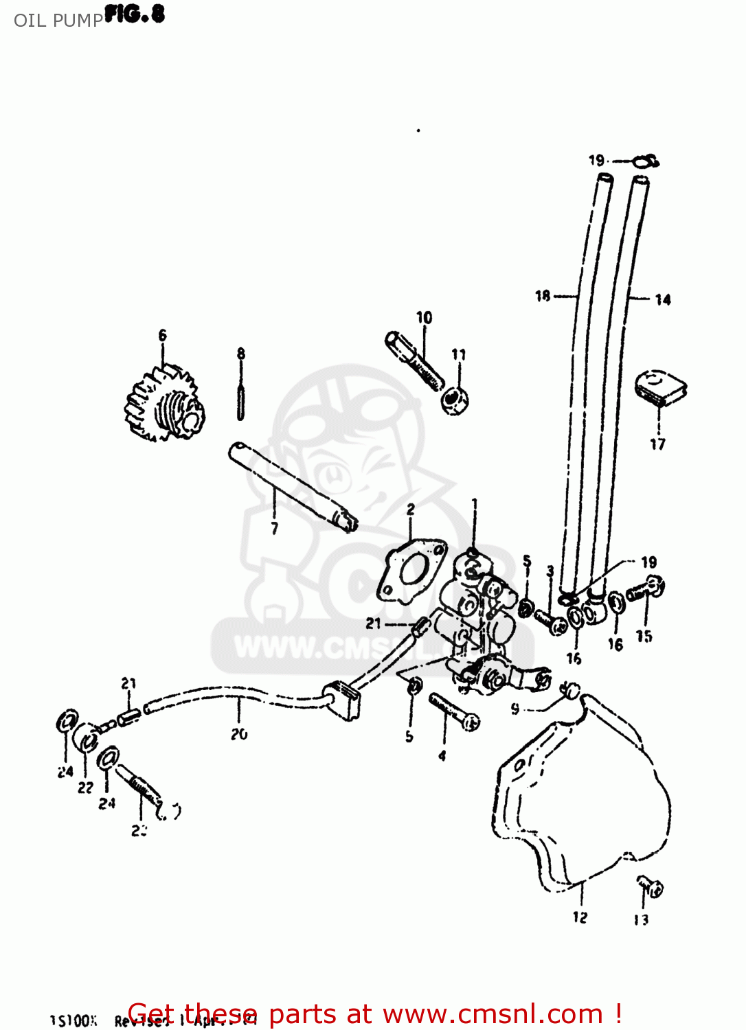 OIL PUMP TS100 1980 (T) USA (E03)