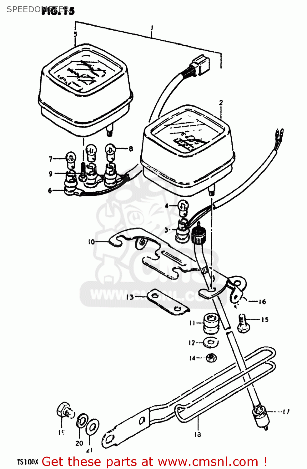 SPEEDOMETER TS100 1980 (T) USA (E03)