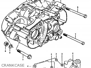CRANKCASE - TS100 1980 (T) USA (E03)