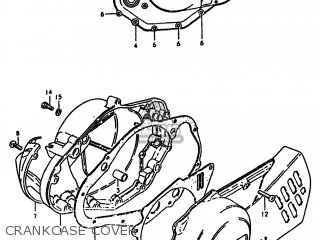 CRANKCASE COVER - TS100 1980 (T) USA (E03)