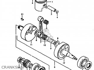 CRANKSHAFT - TS100 1980 (T) USA (E03)