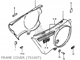 FRAME COVER (TS100T) - TS100 1980 (T) USA (E03)