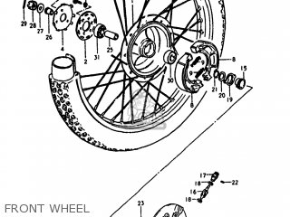 FRONT WHEEL - TS100 1980 (T) USA (E03)