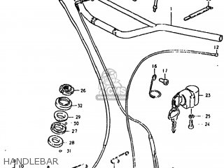 HANDLEBAR - TS100 1980 (T) USA (E03)