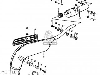 MUFFLER - TS100 1980 (T) USA (E03)