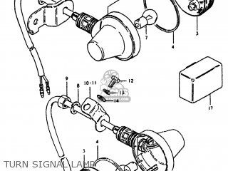 TURN SIGNAL LAMP - TS100 1980 (T) USA (E03)