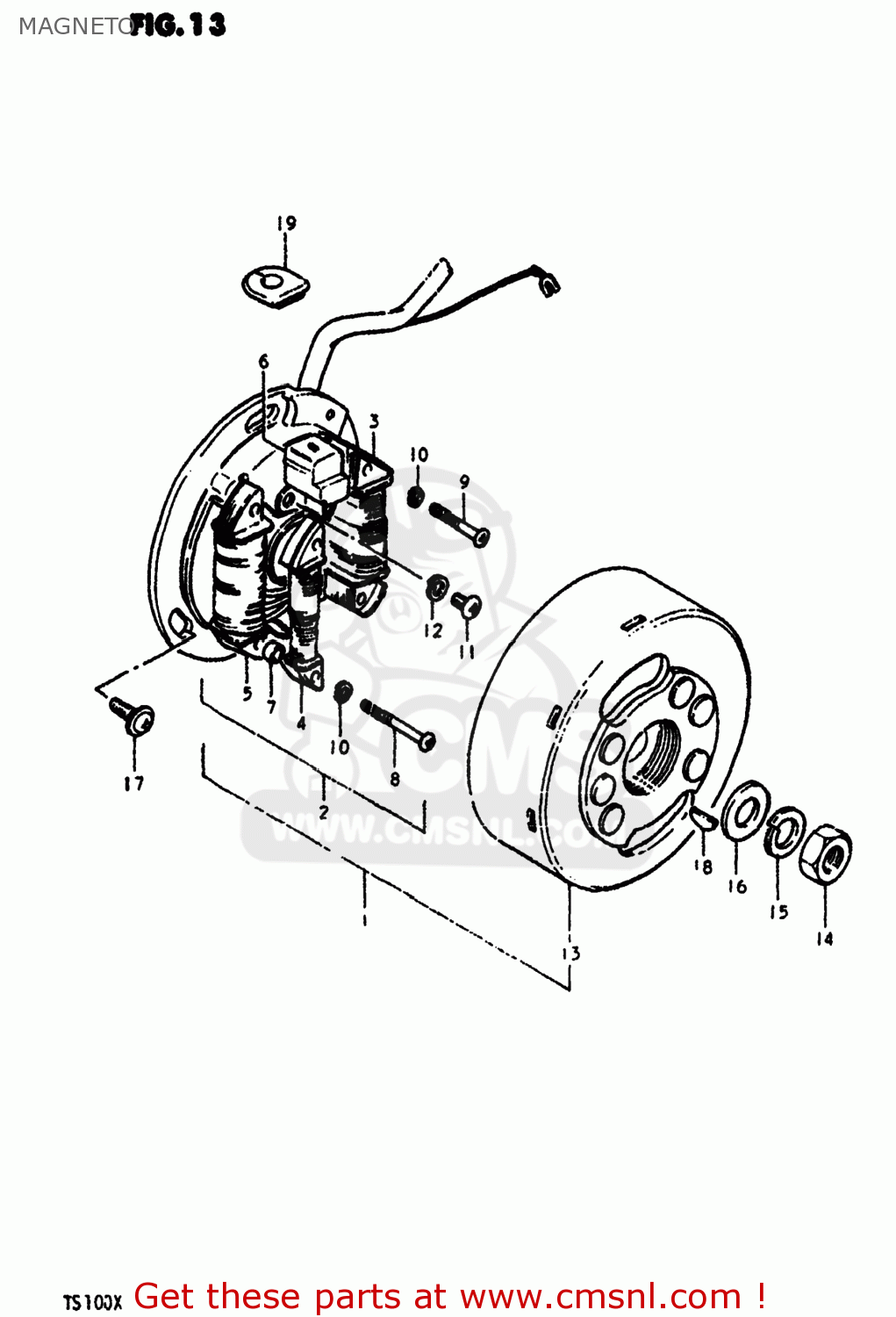 MAGNETO TS100 1981 (X) USA (E03)