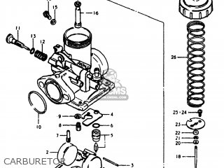 CARBURETOR - TS100 1981 (X) USA (E03)