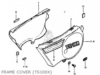 FRAME COVER (TS100X) - TS100 1981 (X) USA (E03)