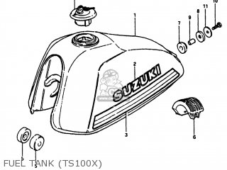 FUEL TANK (TS100X) - TS100 1981 (X) USA (E03)