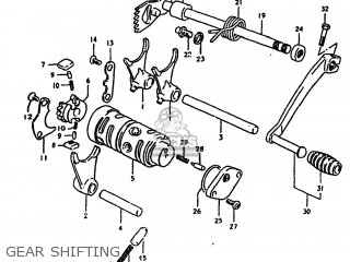 GEAR SHIFTING - TS100 1981 (X) USA (E03)