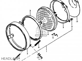 HEADLAMP - TS100 1981 (X) USA (E03)
