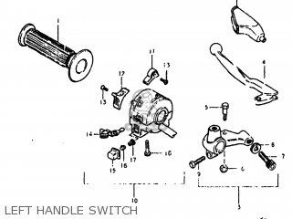LEFT HANDLE SWITCH - TS100 1981 (X) USA (E03)