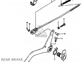REAR BRAKE - TS100 1981 (X) USA (E03)