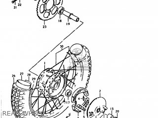 REAR WHEEL - TS100 1981 (X) USA (E03)