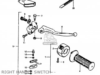 RIGHT HANDLE SWITCH - TS100 1981 (X) USA (E03)