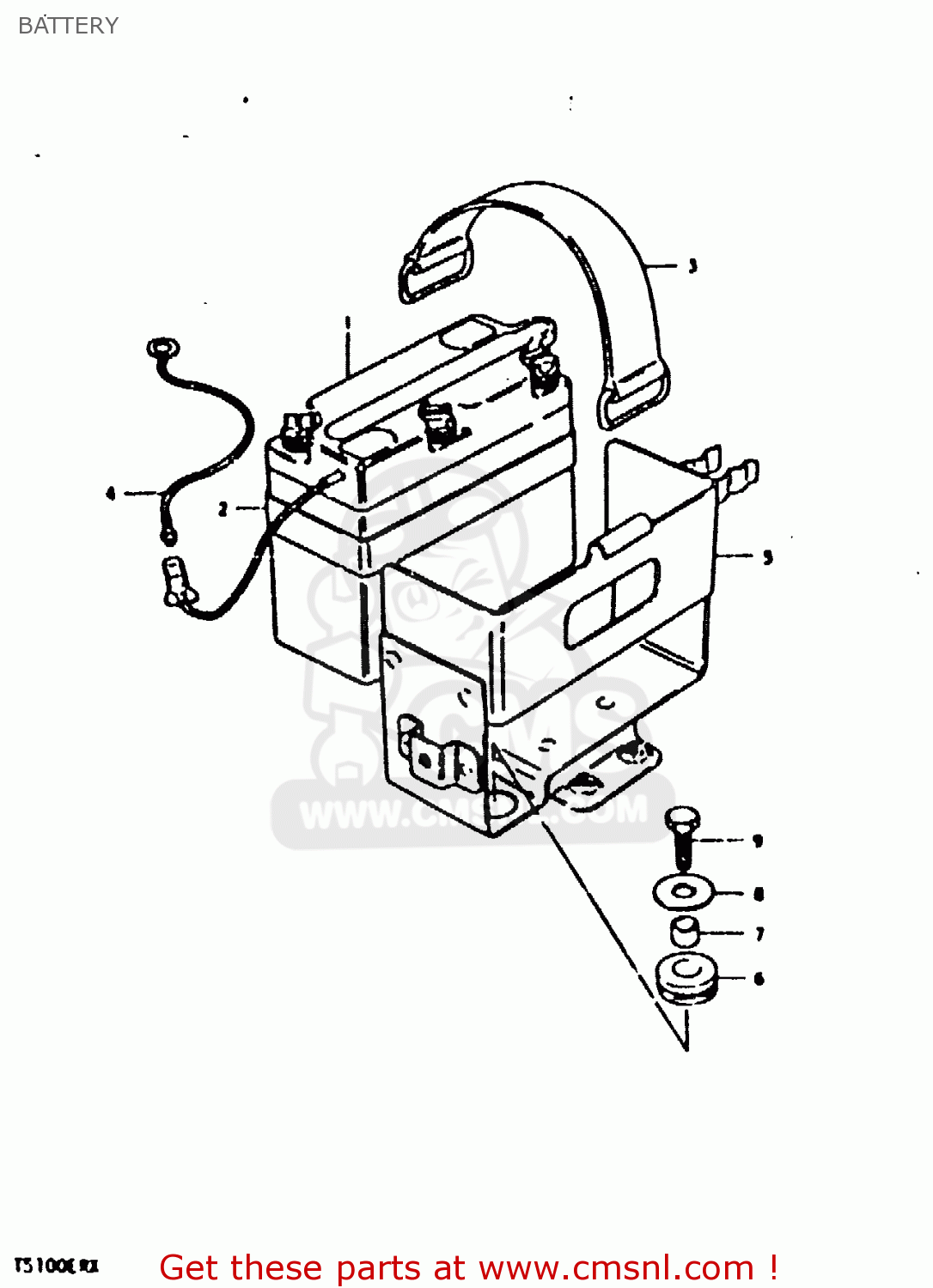 BATTERY TS100ER 1980 (T) (E01 E02 E09 E24 E30)