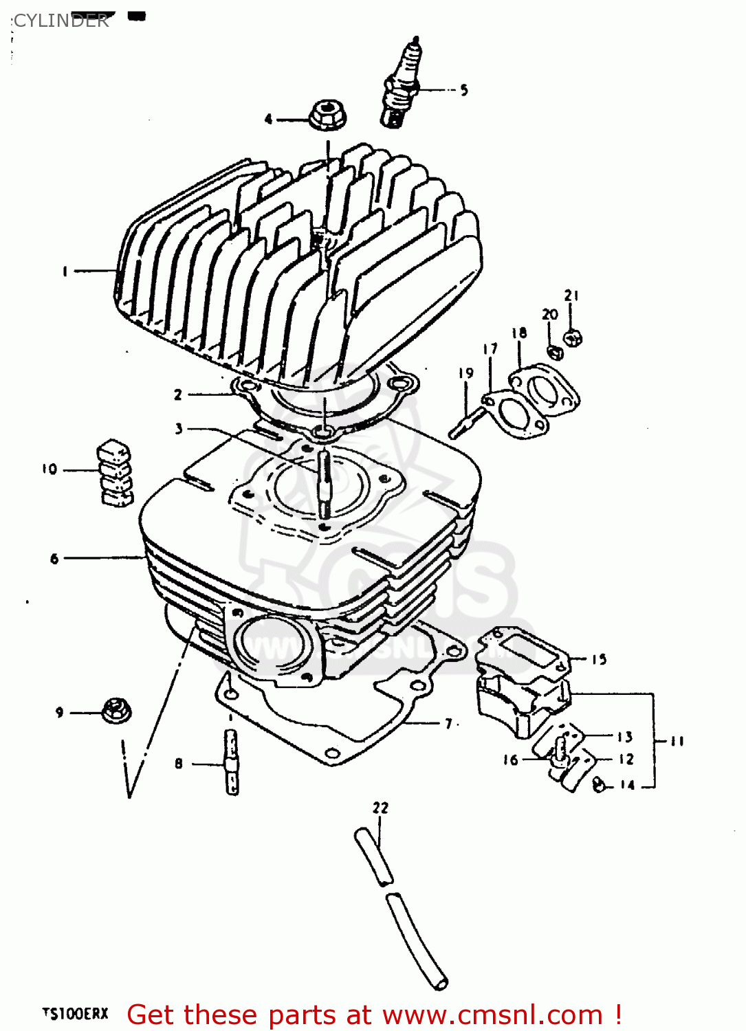CYLINDER TS100ER 1980 (T) (E01 E02 E09 E24 E30)