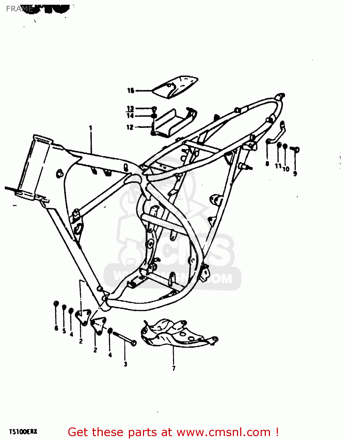 FRAME TS100ER 1980 (T) (E01 E02 E09 E24 E30)