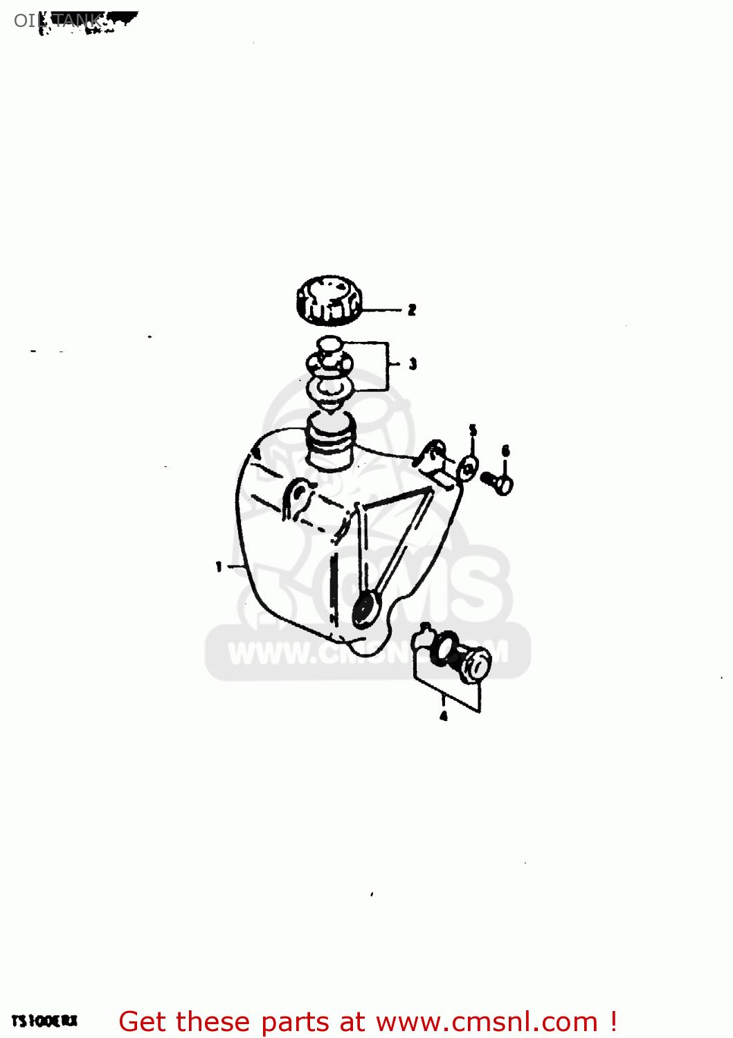 OIL TANK TS100ER 1980 (T) (E01 E02 E09 E24 E30)