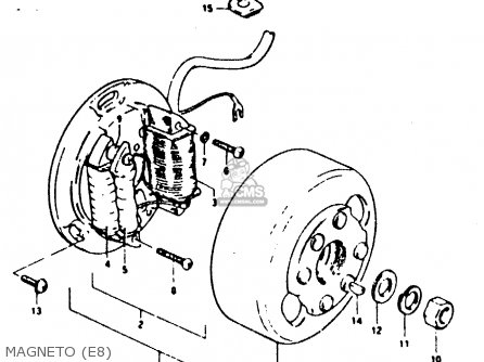 MAGNETO (E8) - TS100ER 1980 (T) (E01 E02 E09 E24 E30)