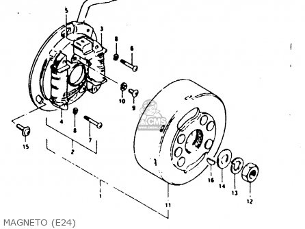 MAGNETO (E24) - TS100ER 1980 (T) (E01 E02 E09 E24 E30)