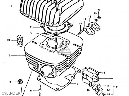 CYLINDER - TS100ER 1980 (T) (E01 E02 E09 E24 E30)