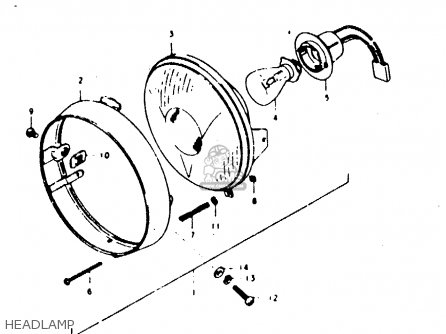 HEADLAMP - TS100ER 1980 (T) (E01 E02 E09 E24 E30)