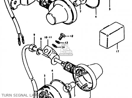 TURN SIGNAL LAMP - TS100ER 1980 (T) (E01 E02 E09 E24 E30)