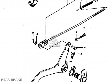 REAR BRAKE - TS100ER 1980 (T) (E01 E02 E09 E24 E30)
