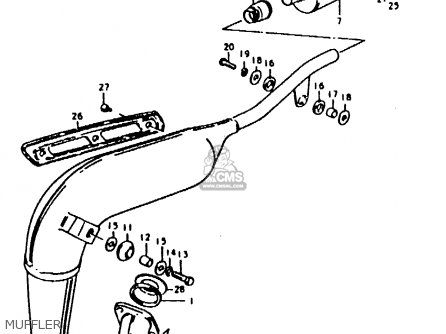 MUFFLER - TS100ER 1980 (T) (E01 E02 E09 E24 E30)