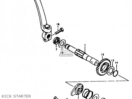 KICK STARTER - TS100ERX 1981 (ERX) (E01 E02 E08 E09 E10 E24 E30)