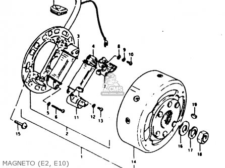 MAGNETO (E2, E10) - TS100ERX 1981 (ERX) (E01 E02 E08 E09 E10 E24 E30)