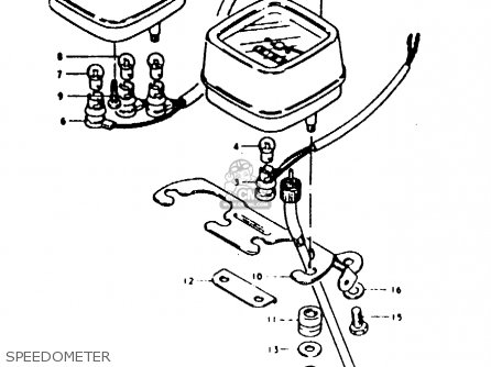 SPEEDOMETER - TS100ERX 1981 (ERX) (E01 E02 E08 E09 E10 E24 E30)