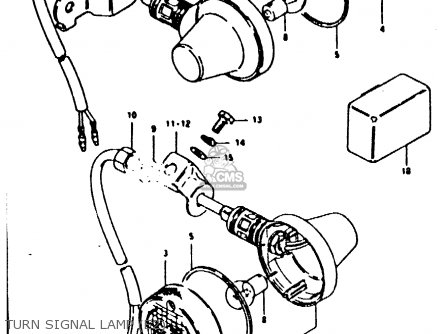 TURN SIGNAL LAMP (E2) - TS100ERX 1981 (ERX) (E01 E02 E08 E09 E10 E24 E30)