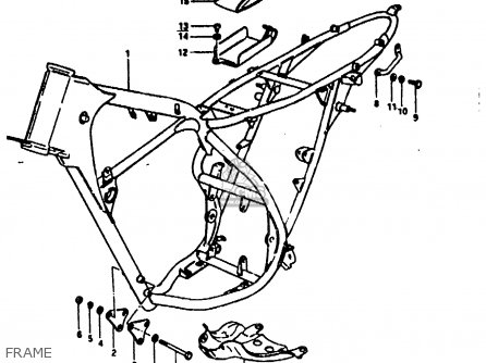 FRAME - TS100ERX 1981 (ERX) (E01 E02 E08 E09 E10 E24 E30)