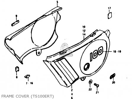 FRAME COVER (TS100ERT) - TS100ERX 1981 (ERX) (E01 E02 E08 E09 E10 E24 E30)